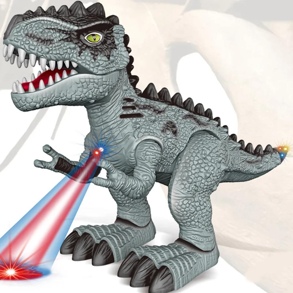 Electric Walking Dinosaur Toy Simulated Tyrannosaurus Rex Model Electronic Robot with Light Sound Projection Kids Boys Gift
