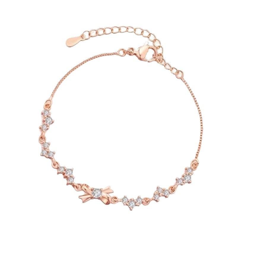New Bow Bracelet Women's Light Luxury Niche Exquisite High Sense To Give Girlfriend Girlfriend Birthday Gift Jewelry