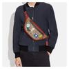 COACH fanny pack Peanuts Snoopy joint model Warren 33 classic old flower all-over printed cartoon patch coated canvas and calfskin shoulder crossbody