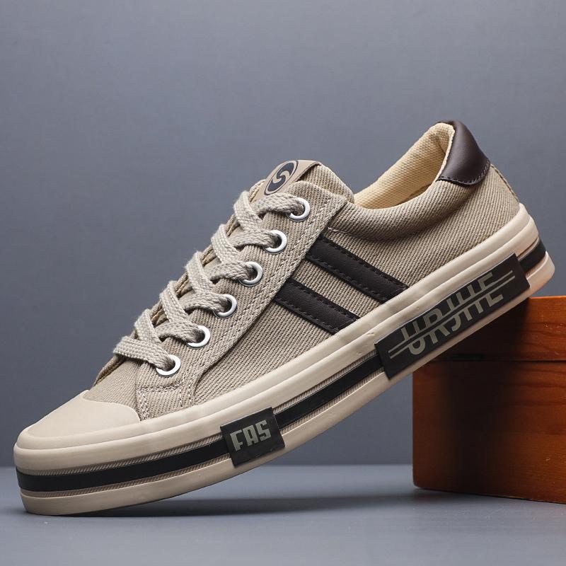 

Модные кроссовки Мужская дизайнерская обувь Новые парусиновые слипоны Дышащие на шнуровке Смешанные цвета Обувь для скейтборда Кроссовки для любителей хип-хопа SS25841 44 хаки