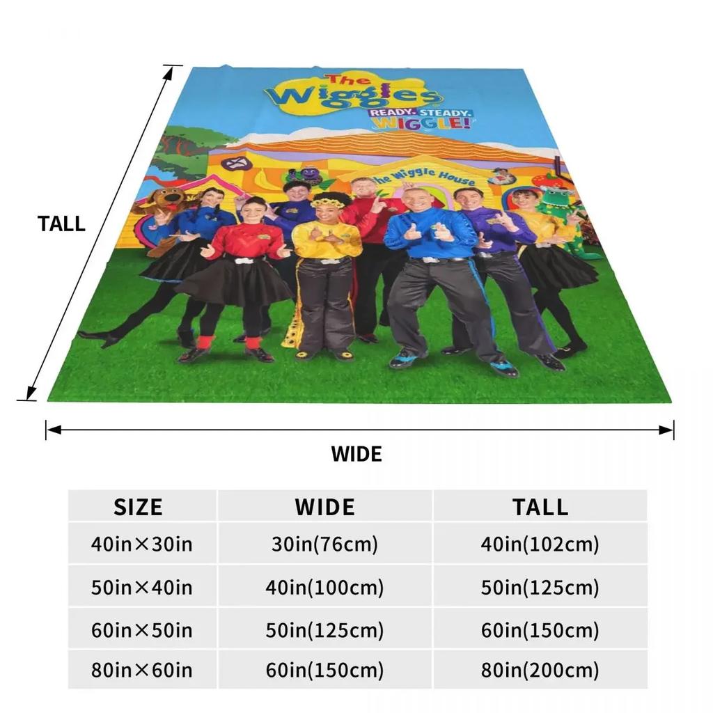 Throw Blanket The Wiggles Micro Fleece Blanket Four Sizes Blanket Comfortable For Bedroom Nice Gift
