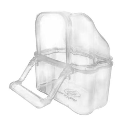 Transparent Bird Supplies Bird Cage Feeder Plastic Easy To Install Use and Clean Durable Plastic Bird Gift