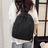 Solid Fashion Color Large Capacity Backpack Surface Inner Pocket School Travel