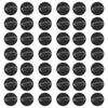 Rosenice 100-Piece Black Clutch Rubber Back Pins, 1.10 X 1.10 X 0.28 Inch, Replacement Pins for Uniform Badges, Tie Tacks, and Lapel Pins, Perfect