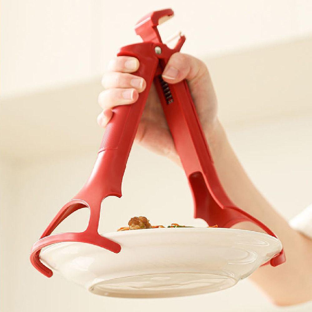 Silicone Handle Anti-hot Bowl Plate Clips Non-Slip Pot Holder Clamp  Steamers Oven