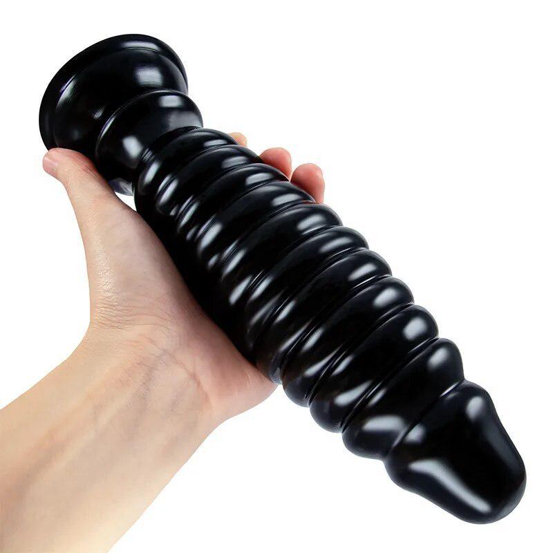 Threaded Anal Plug Anal Expander PVC Adult Sex Toy Male Prostate Masturbator Massage Stick Big Dick Realistic Penis
