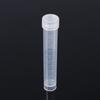 10pcs 10ml Plastic Frozen Test Tubes Vial Screw Seal White Cap Pack Container