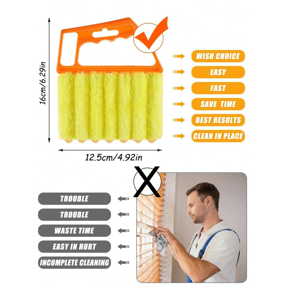 Handheld Blind/Car Window Cleaner, Vent Cleaner, Curtain Duster With Removable Microfiber Cover For Convenient Cleaning, Air Conditioner