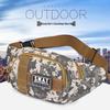 Large Waterproof Camouflage Waist Bag for Outdoor Use - Durable, Multifunctional, Unisex