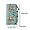 You Are Never Alone Monkey Long Zipper Wallet, Large-capacity Card Holder, Unisex Clutch Bag, Stylish Zippered Coin Purse, Suitable for Daily Use, a