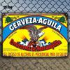 Colombian Eagle Beer Advertisement Metal Sign  Vintage Colombian Brewery Decor  HeavyDuty Iron Construction    Retro Bar