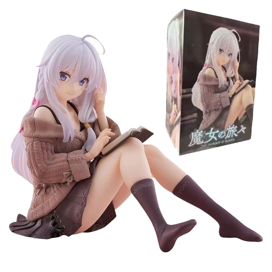 10cm the Journey of Elaina Wandering Witch Anime Action Figure PVC Model Doll Collectible Toy Gift
