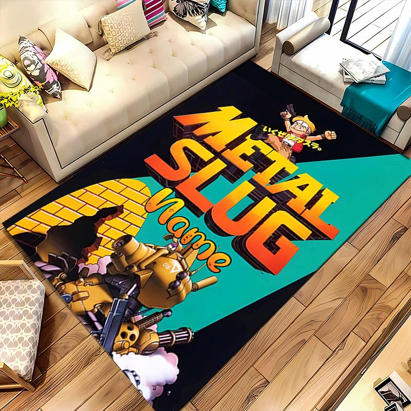 Custom Personalization Metal Slug Area Rug - Perfect For Kitchen, Bathroom,Laundry Room Decor Large Size Available,Gift All Seasons