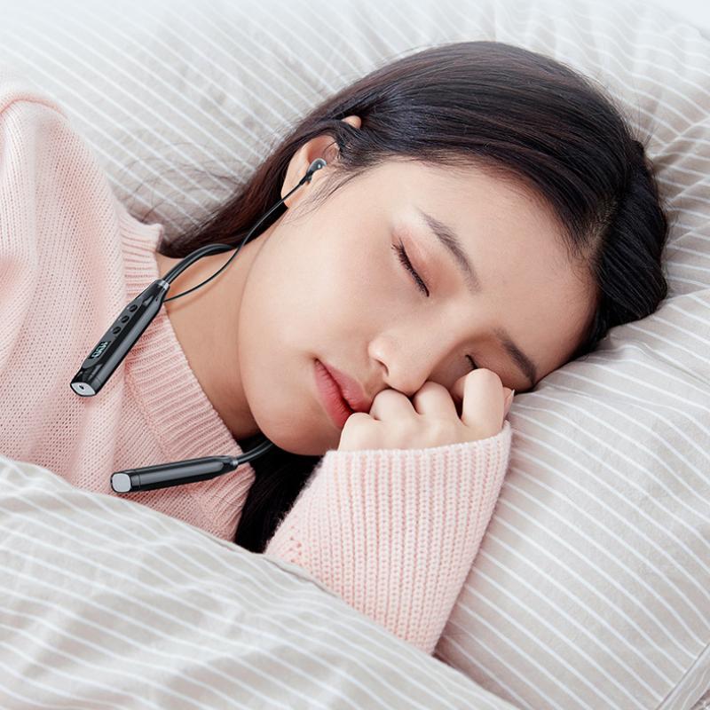 5.3 Kabelloses Bluetooth-Headset, um den Hals hängende Karte, Steckkarte, ultralange Batterie, Einsteckmikrofon ins Ohr, um den Hals hängendes Bluetooth-Headset