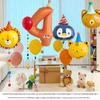 10. Geburtstag Cartoon Tiere & Zahlen Luftballon Party Dekoration für Kinder