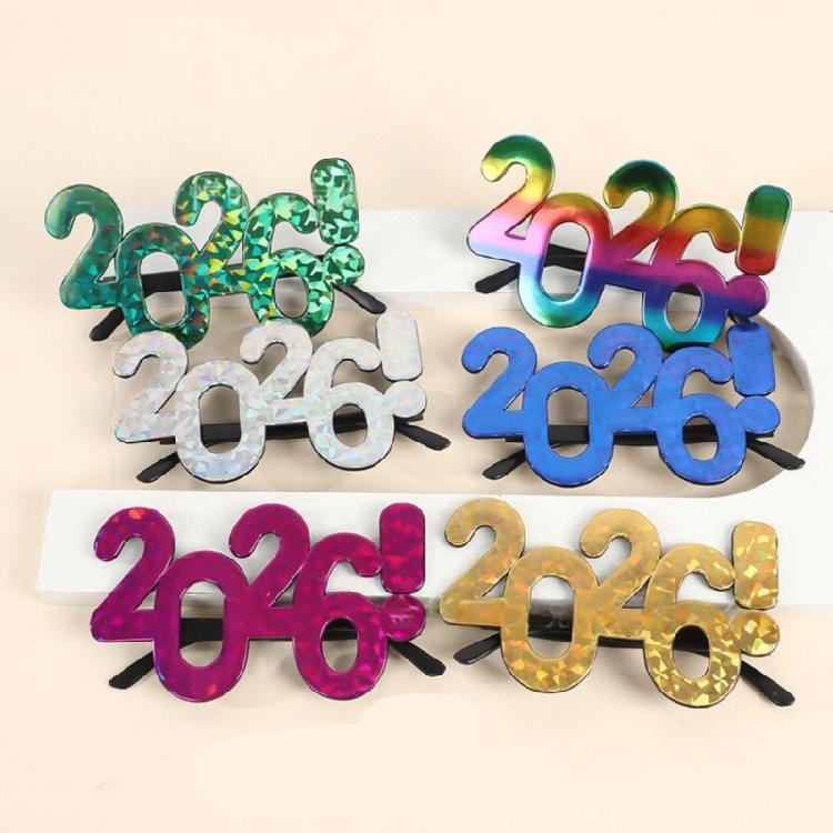 2026 Celebration Eyewear Glittering Photo Props Costume Accessory for Night Parties and Interactive Group Activities