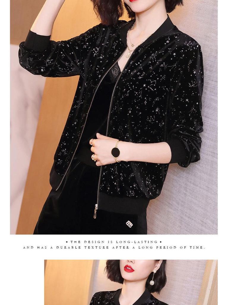 Mom's Autumn Casual Suit 2026: Stylish Middle-Aged Women's Spring/Fall Jacket, Age-Reducing Sportswear