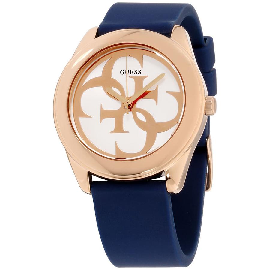 Guess Hodinky pro ženy Minimalistické křemenné hodinky - Měkký silikonový řemínek, Autentické módní dámské hodinky pro každodenní nošení W0911L3