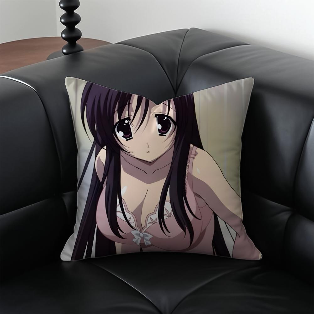 anime drama SSchool DDays Cushion Cover Pillow Case Antidustmite Invisible zipper silky plush cushion