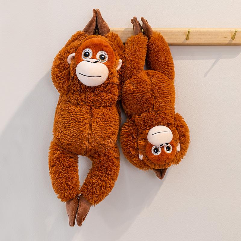 Gorilla Plush Toy: Long-Armed Monkey Soothing Pillow