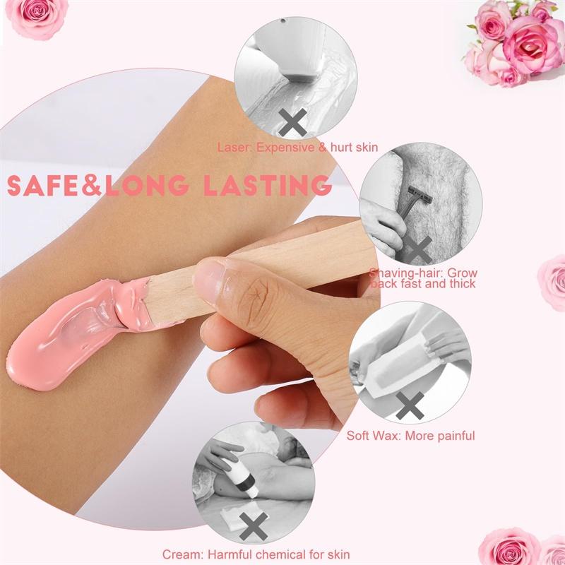 500G Waxing Wax Beans For Hair Removal Full Body Hot Film Hard Depilatory Wax Beads For Wax Heater Machine Hard Wax Beans