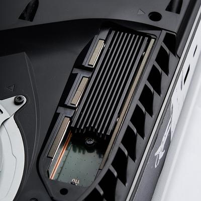 M.2 2280 SSD Heatsink Cooler M2 NVME NGFF SSD Solid-state Drive Heat Sink Aluminum Radiator with Silicone Thermal Pad for PC PS5