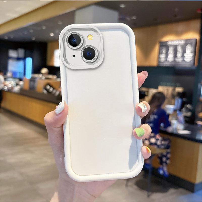 New Silicone Non-Slip Black Phone Case For iPhone 15 14 13 12 11 Pro Max 15 14 Plus Luxury Washable Phone Cases Shockproof Cover