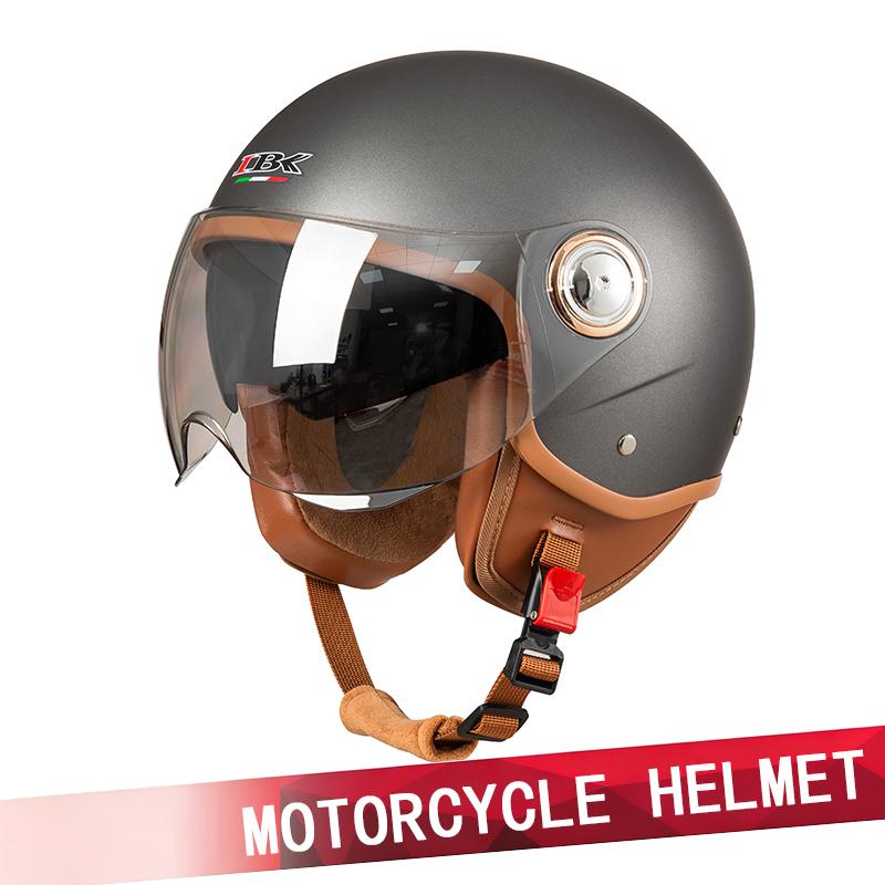 Four Seasons Universal Retro Helmet Male Motorcycle Half Helmet High Value Anti-fog 3c Certification Four Seasons Universal Helm