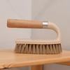 Cleaning Brush Multifunctional Durable Wooden Handle Stiff Bristles Sturdy Scrub Brush for Bathroom