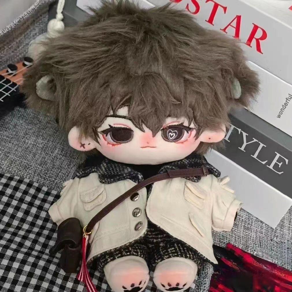 20cm Little Wolf Cub Plush Doll - High-Quality, Handsome Creative Gift for Bestie