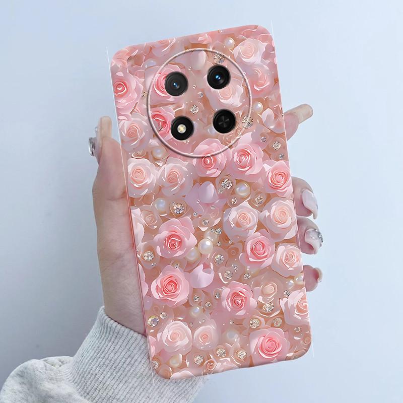 For Honor X9C Case 6.78 inch Bumper Shells Flower Girl Design Soft Silicone Protective Cover for Honor Magic7 Lite Coque fundas