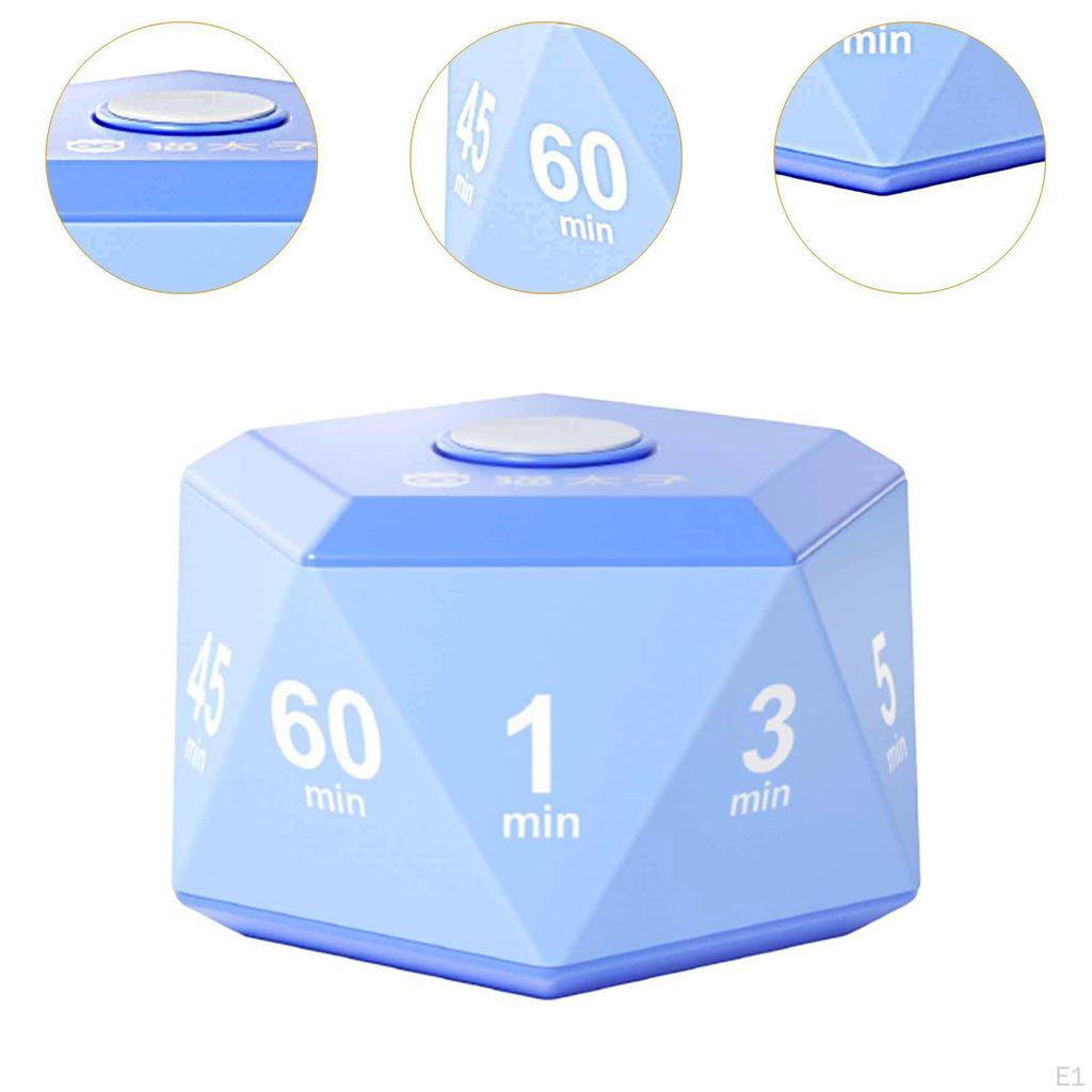 Barn Kube Timer Egendefinert Tidsenhet for Kjøkkenbruk Og Studiehåndtering 6,5x6,5x4,2cm