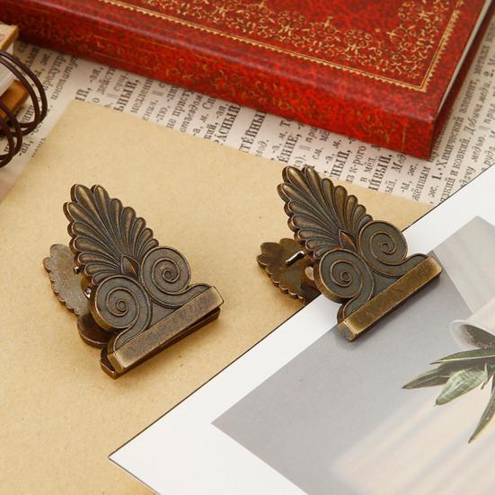 Kovové klipy na listy Vintage kovové svorky na knihy pro TN deník Scrapbooking Design stromu Kancelářské a školní potřeby