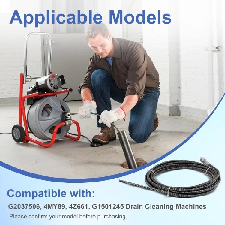 Industrial Power Drain Cleaning Cable For Kitchen Bathroom And Small Commercial Pipes