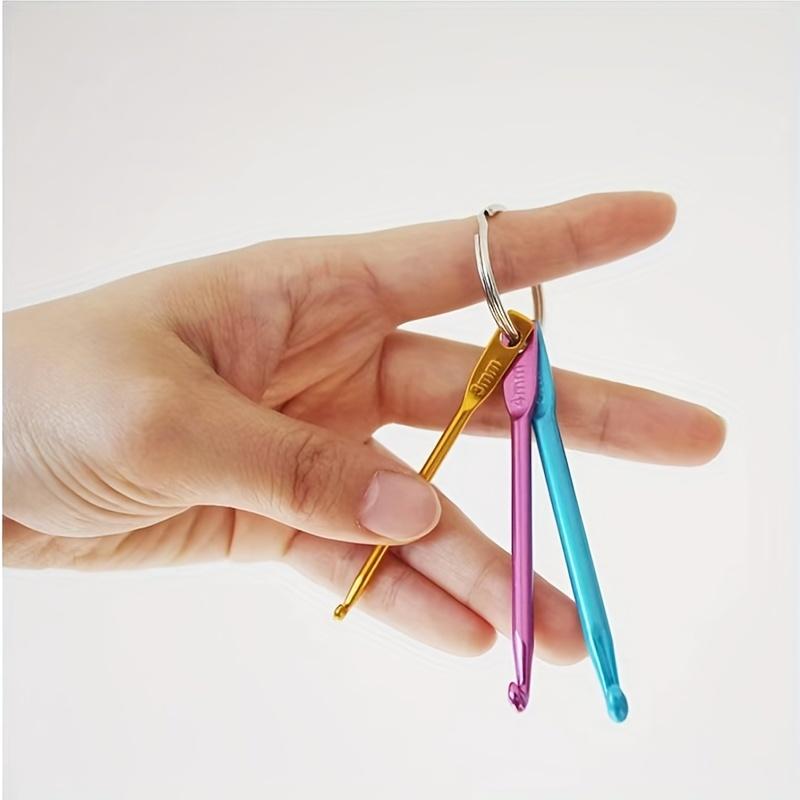 

Crochet Color Aluminum Oxide Crochet Needles, Stainless Steel Single-head Knitting Small Short Crochet Needles, Easy To Carry