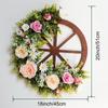 Spring Wheel Outdoor Wreath - Pastoral Scene Decorative Prop