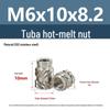 Stainless Steel Pre-embedded Injection Molding Knurled Nut M2M3M4
