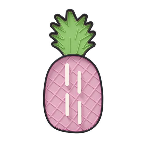 

Pineapple Silicone Pot Lid Holder Non-slip Heat-Resistant Dishwasher Safe Kitchen Counter Fruit Shape Pot Lid Storage Drying Mat фіолетовий