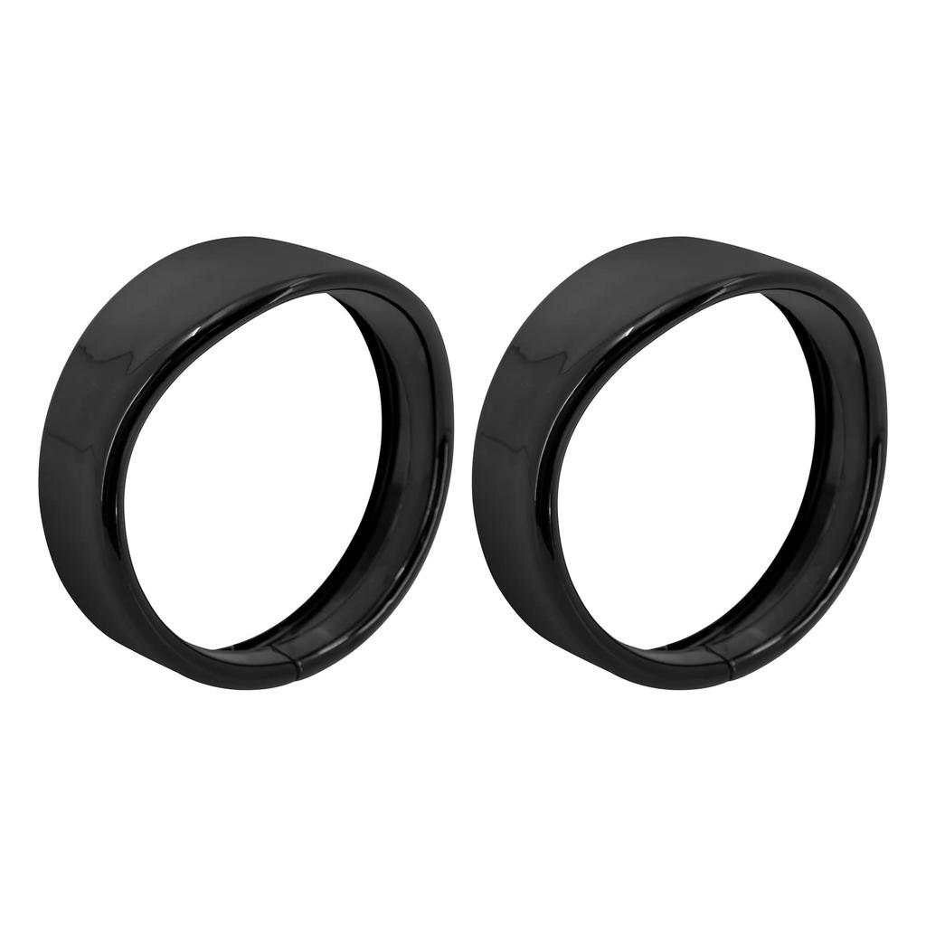 HDBUBALUS Motorcycle 4.5'' Auxiliary LED Fog Light Trim Ring Trim Ring Visor Bezel Cover