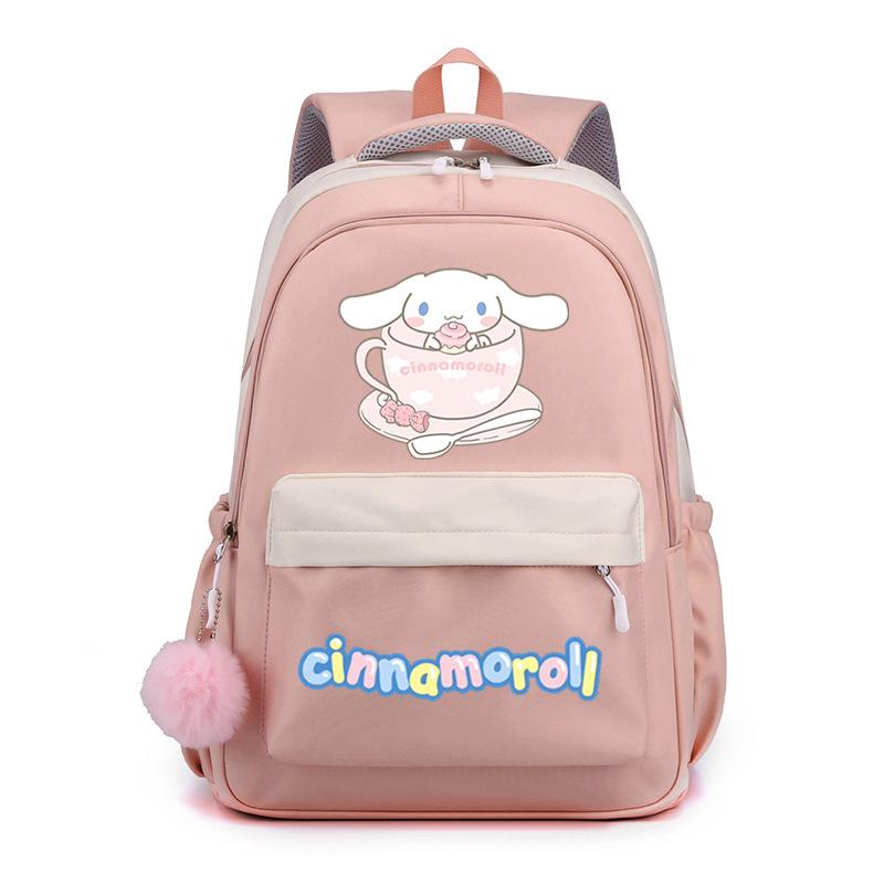 Big-Eared Dog Cute Cartoon Printed Backpack Middle School Bag