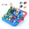 Children Educational Novelty Toys Racing Rail Cars Model Inertial Gliding Track Car Adventure Mechanical Interactive Toy for Kid