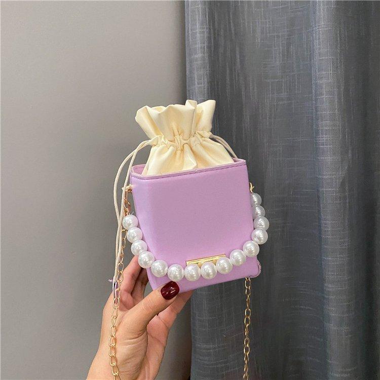 Lipstick Bag Women's Bag 2025 New Pearl Chain Change Mobile Phone Bag Trendy Fashion Chain Shoulder Bag