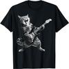 Cat Playing Guitar Rock and Roll Rock Star For Men Women Kid T-Shirt(1)