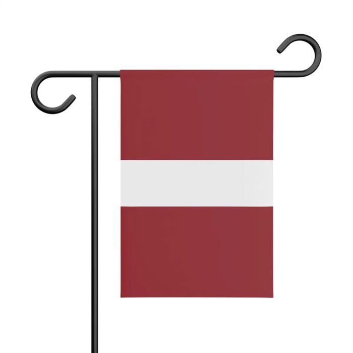 Drapeau De Jardin De La Lettonie – 32 X 47.5 Cm – Polyester Résistant – Format Horizontal – Extérieur – Pixelforma