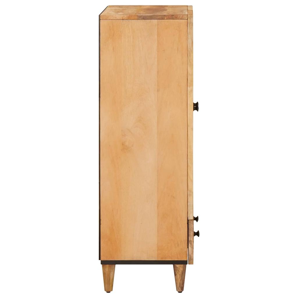 Storage Cabinet In Brown 60 X 33.5 X 100 Cm Solid Mango Wood