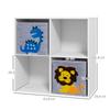 Storage Shelf for Kids, Cube, Drawers, MDF, Anti-Tip, White