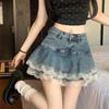 Spitzen Damen Sommer Mode High-Waist Rock