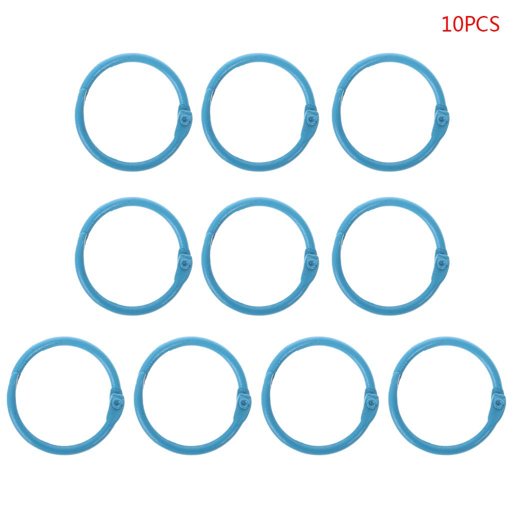 10 stücke Metall Lose Blatt Binder Ring Buch Hoops DIY Alben Schule Büro