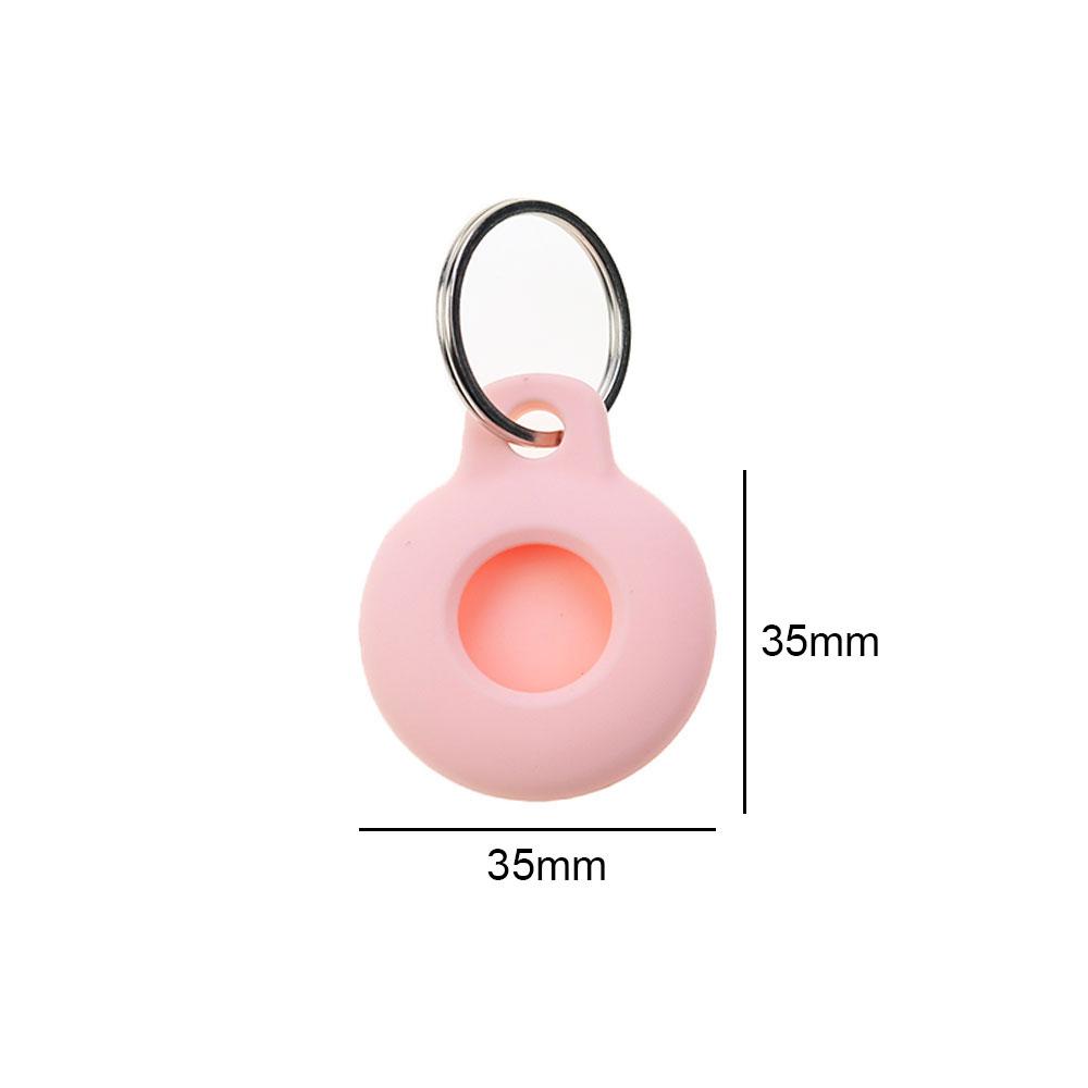 Silicone World AirTags Silicone Case Portable Anti-lost Protective Sleeve For Apple Airtag Hangable Keychain Locator Tracker