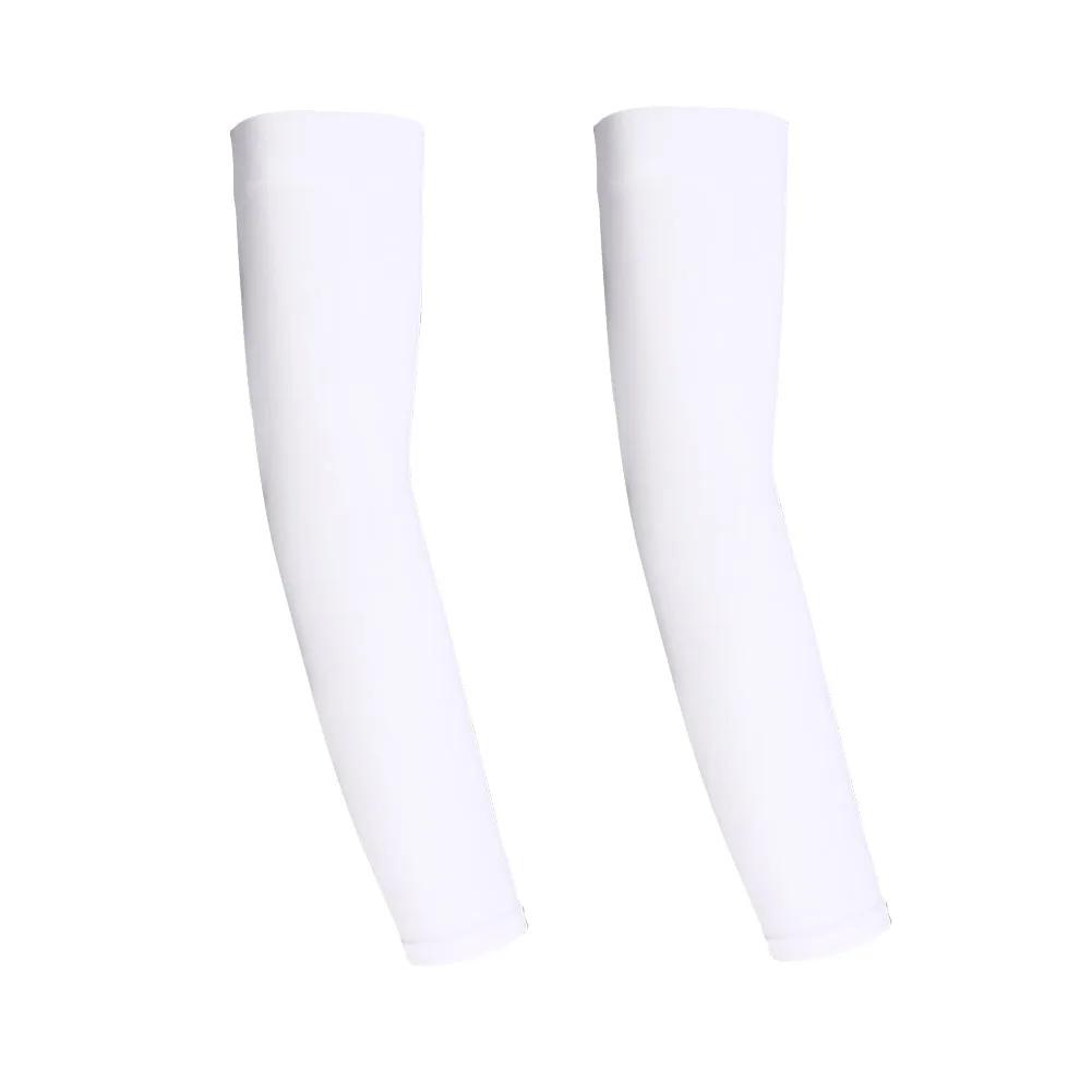 2PCS Cycling Arm Sleeves Ice Fabric Anti-UV Sunscreen Running Cycling Sleeve Outdoor Sport Cycling Unisex Arm Warmers Men Women